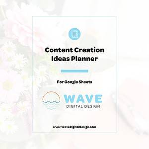A comprehensive Content Creation Ideas Planner for Google Sheets, perfect for web designers on the Gold Coast looking to build a website and learn how to create a professional online presence.